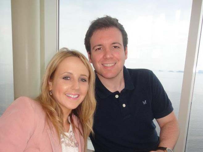 Chris Tannorella and his fiancé Jenny.